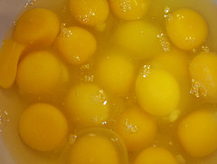 A bowl of egg yolks