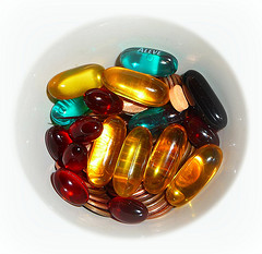 Capsules in different colors