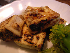 A serving of grilled tofu